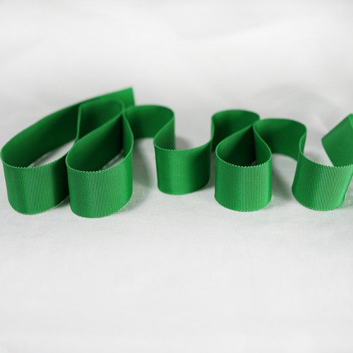 Emerald petersham ribbon tape - ribbon,