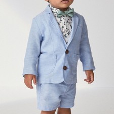 Next Boys Blue Linen Blazer