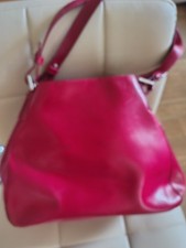 Red Faux Leather Shoulder Bag From The 2000s
