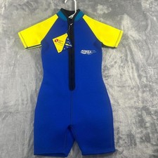 Blue and Yellow Kids Wet Suit
