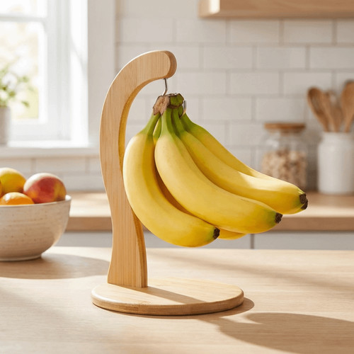 Banana hanger bamboo base - banana,