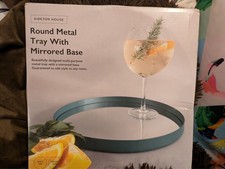 Brand new round metal tray