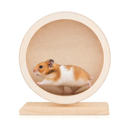 Small wooden mute hamster - small,