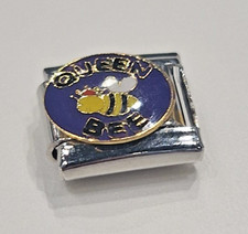 Queen Bee Italian Charm Link 9mm Silver Fits All Italian Charms Bracelet