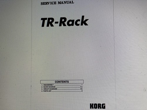 Korg rack service manual - korg,