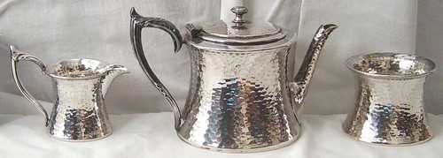 Arts crafts pewter - pewter, teapot