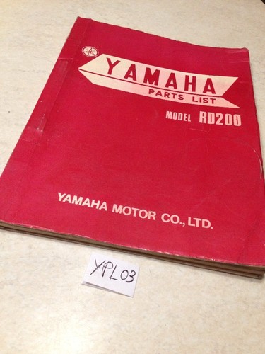 Yamaha parts list rd200 200rd - list,
