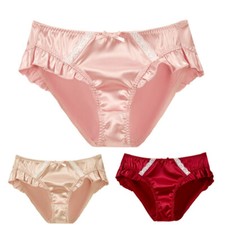 3 Pack Sexy Womens Silky Satin