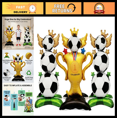 3pcs soccer party decorations - 3pcs,