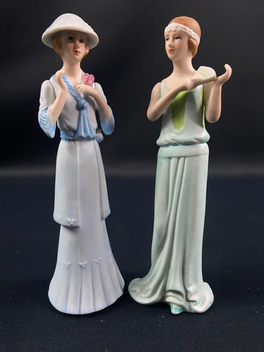 Pair art deco porcelain - of,
