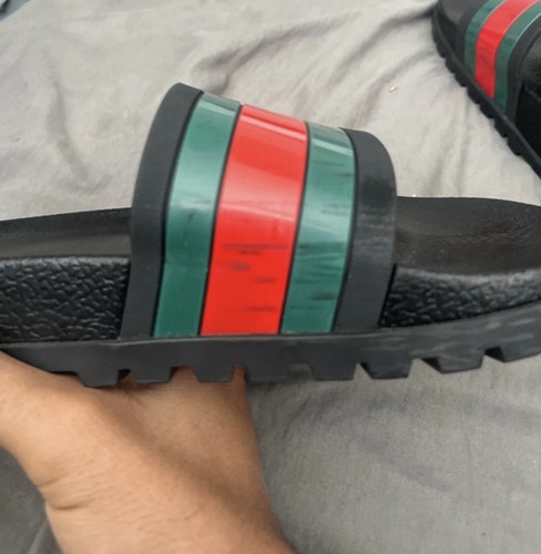 Gucci men slider sandals - gucci,