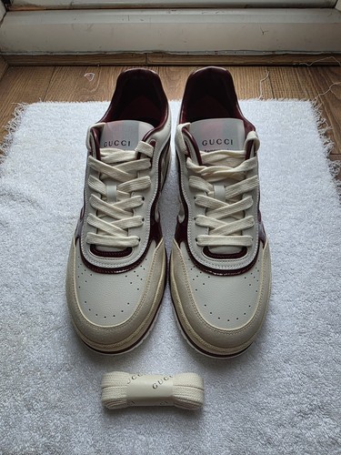 Gucci web leather - gucci, sneakers