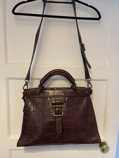 FOSSIL Dark Brown Mock Croc