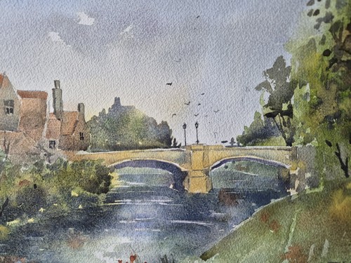 Stamford watercolour painting - stamford,