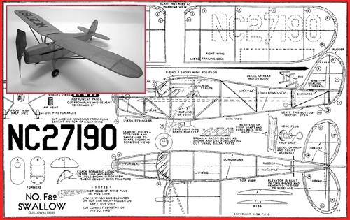 Guillows model airplane plans - model,
