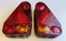   PAIR ASPOCK EARPOINT 3 III PLUG IN REAR LIGHT FOR BLUE LINE ANSSEMS TRAILERS