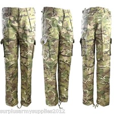 BOYS CAMOUFLAGE ARMY TROUSERS AGE 3-13 CADET KIDS SOLDIER OUTFIT MTP BTP CAMO