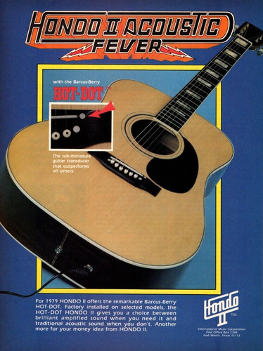 1979 hondo guitars print ad - print,