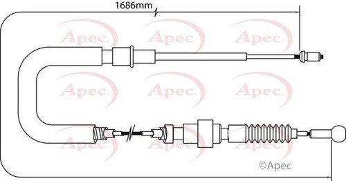 Apec rear brake - rear, for