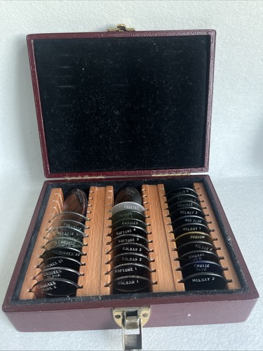 Ntique optician test lens - optician's,