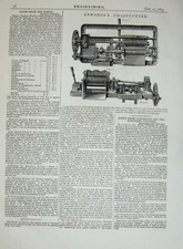 Original Old Antique Print