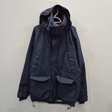 Musto Fenland Taped Seams Waterproof Blue Navy Hooded Coat Jacket Size Large