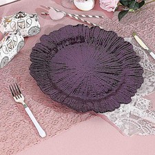 6 PURPLE 13" Round Textured
