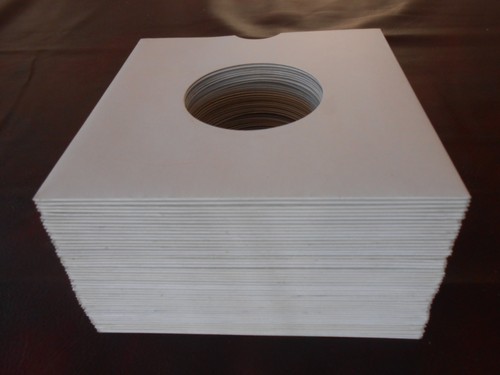 White cardboard record - x,