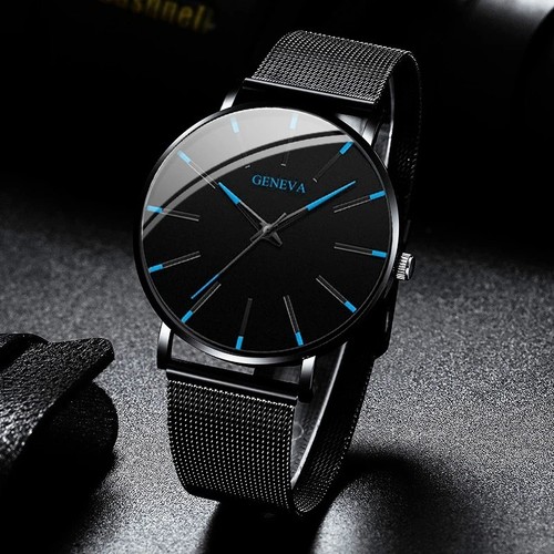 Mens watches black red - black, wrist