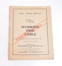 Railway Working Timetable CIE