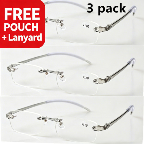 Pack rimless reading glasses - pack,