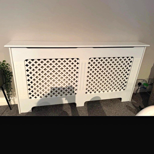White rectangular radiator - white,