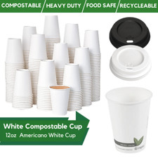 Compostable Coffee Cups & Lids