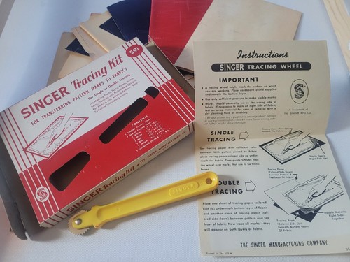 Vintage singer tracing kit - singer,