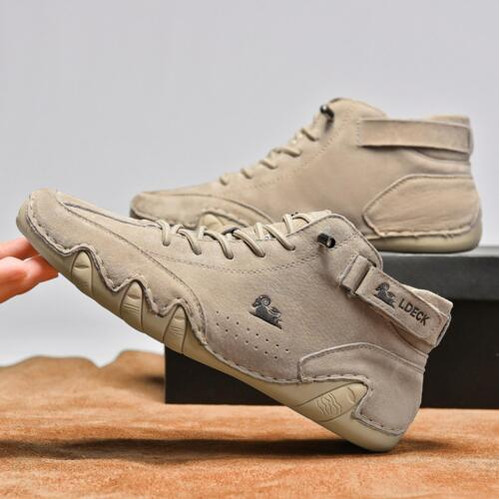 Italian suede boots handmade - italian,
