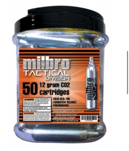 Milbro co2 box 12g - box, of