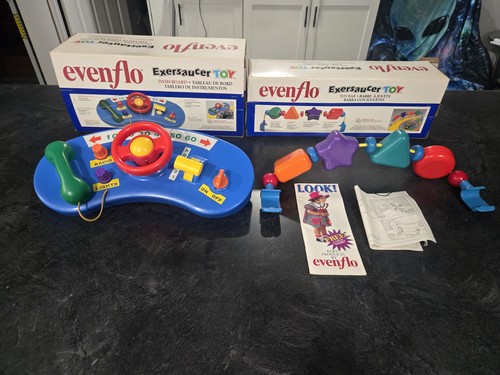 Vtg evenflo exersaucer toy - vtg,