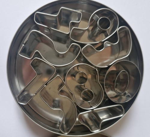Number cookie biscuit cutters - cookie,