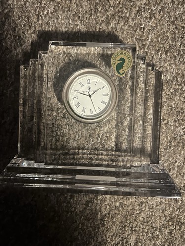 Waterford crystal desk clock - waterford,