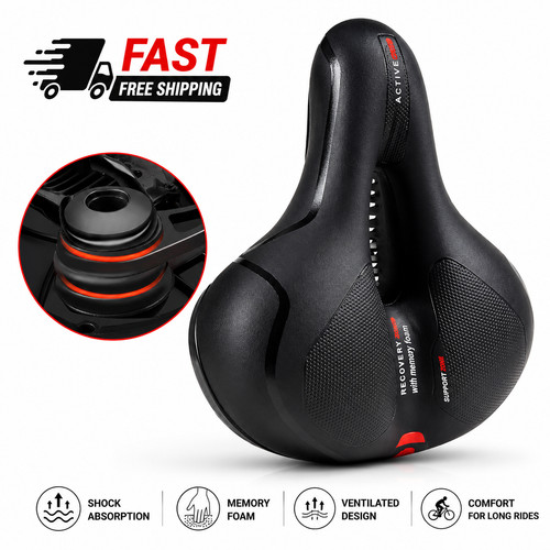 Wide big bum bike bicycle - bicycle, gel