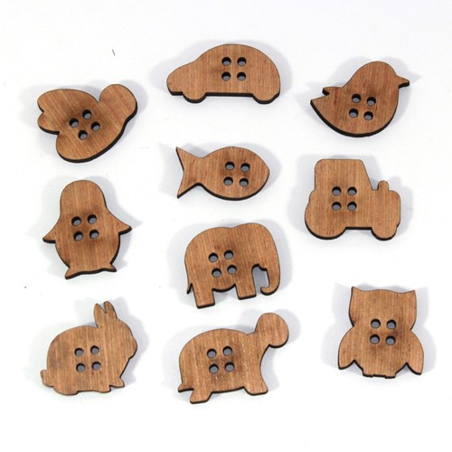 Buttons handmade wooden - buttons,