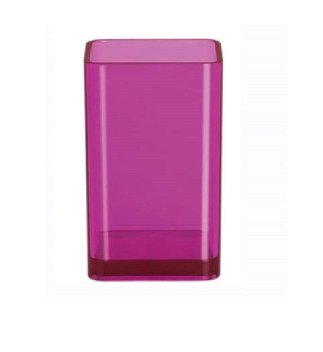 Cubo clear fuchsia toothbrush - clear,
