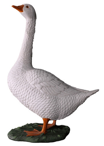 Lifesize realistic goose white - lifesize,