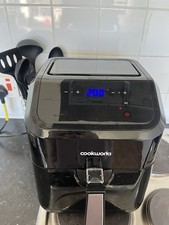 BLACK USED cookworks air fryer 5L 