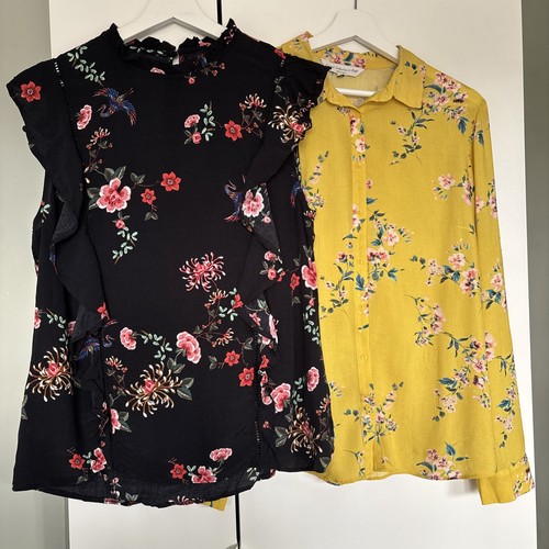 Floral yellow shirt - yellow, &