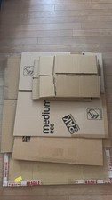 USED HIGH QUALITY POSTAL MAILING CARDBOARD PACKING CARTONS 6 DIFFERENT SIZES