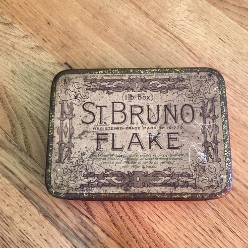 Vintage tobacco tin - tobacco,