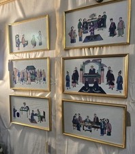 Six Antique 19th Chinese Pith