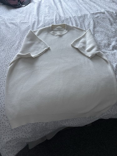 Zara men white - white, knit
