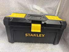 Stanley STST175517 16 inch Toolbox with Plastic Latches - Black/Yellow